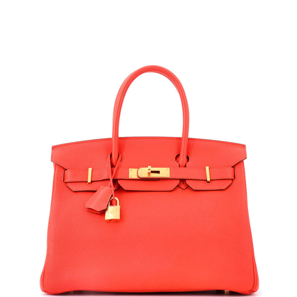 Hermes Birkin 30 Orange Togo with Gold Hardware